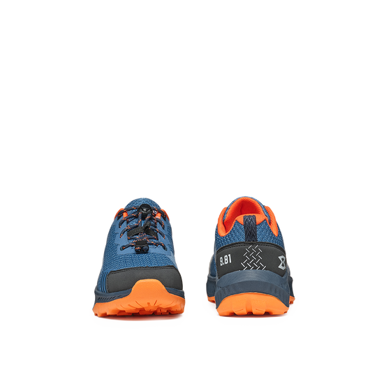 coronet blue/ persimmon orange