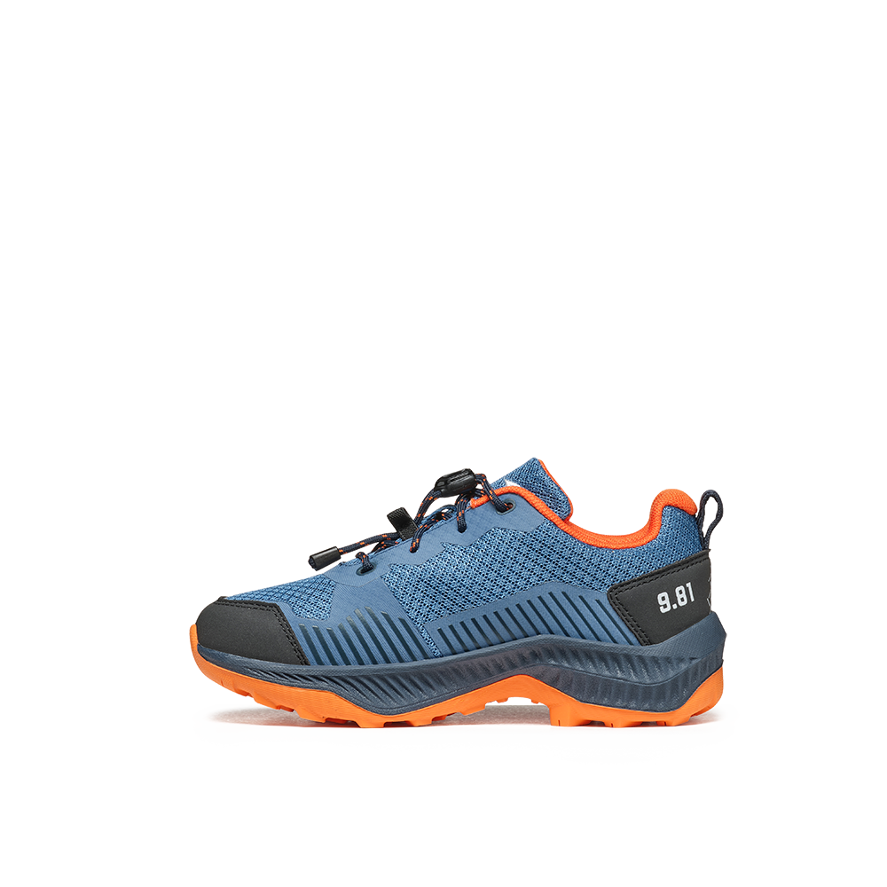 coronet blue/ persimmon orange