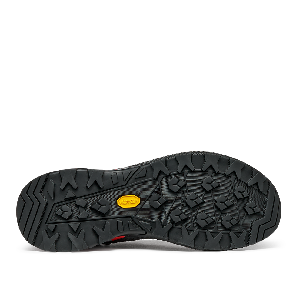 raven black/firecracker orange